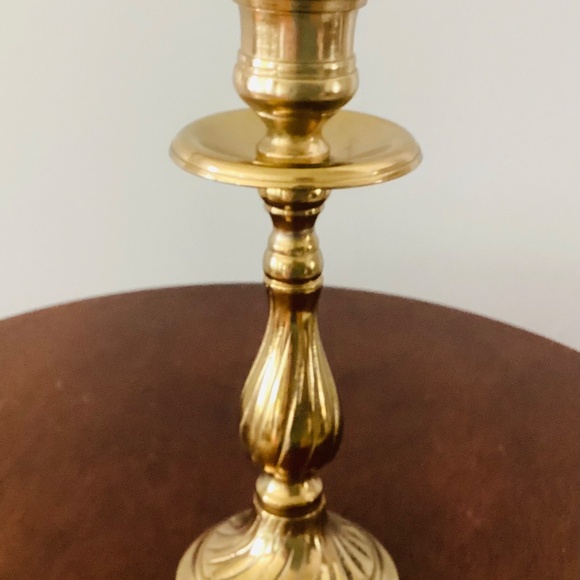 Vintage Brass Candlestick, Brass candleholder, Vintage Candlestick - Picture 5 of 5